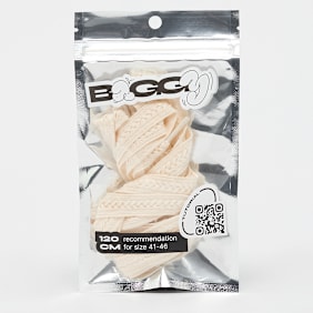 BAGGY Braid Cord Laces 120cm beige