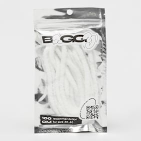 BAGGY Round Fuzzy Laces 100cm weiß