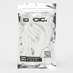 BAGGY Round Fuzzy Laces 120cm bianco