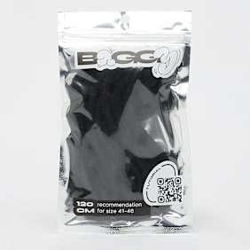 BAGGY Round Fuzzy Laces 120cm noir