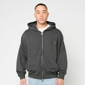 New Era MLB Washed Fullzip Hoodie Los Angeles Dodgers szary