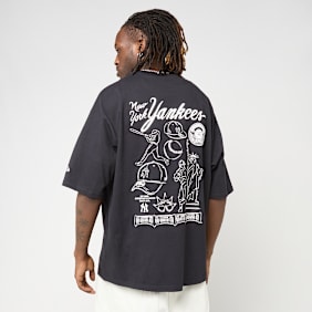 New Era MLB Baseball Graphic Oversized Tee New York Yankees noir