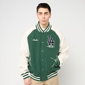New Era MLB Varsity Jacket Los Angeles Dodgers grün