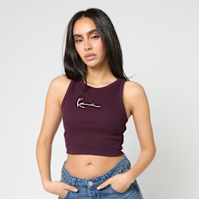Karl Kani Small Signature Essential Racer Rib Top rojo
