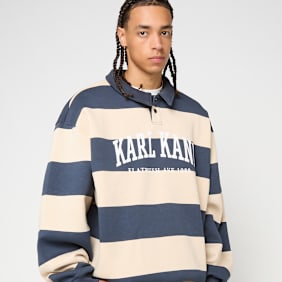 Karl Kani Heritage Stripe Oversized Rugby Shirt azul