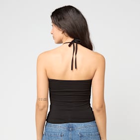 Felicious Flower Neckholder Top zwart