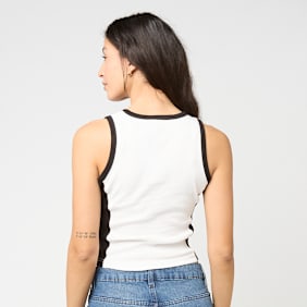 Felicious Ribbed Tank Top branco
