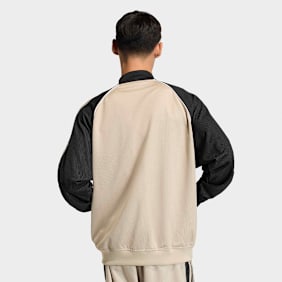 adidas Originals Loose Mesh Track Top beige