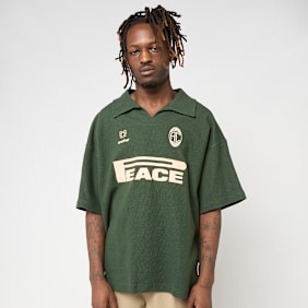 Another Cotton Lab Peace Waffle Polo vert