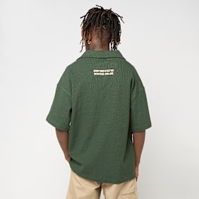 Another Cotton Lab Peace Waffle Polo vert