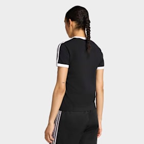 adidas Originals 3 Stripes Slim Tee zwart