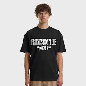 Mister Tee Stranger Things Friends don’t Lie Loose Tee crna