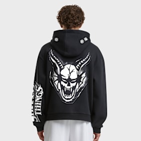 Mister Tee Stranger Things Hellfire Club Fluffy Hoody negro