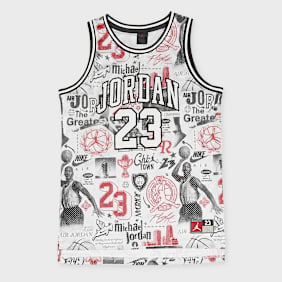 Jordan 23 All Over Print Jersey biały