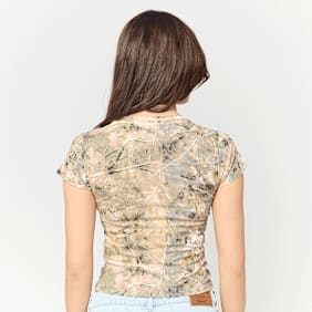 Decibel Camouflage Baby Tee mimetico
