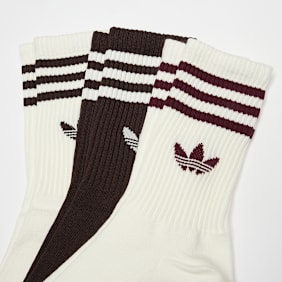 adidas Originals 3 PACK - 3 Stripes Crew Socks weiß