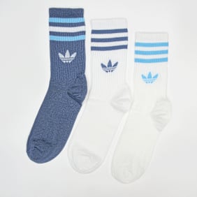 adidas Originals 3 PACK - 3 Stripes Crew Sock blanc
