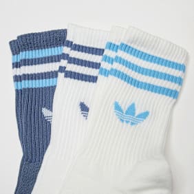 adidas Originals 3 PACK - 3 Stripes Crew Sock bianco