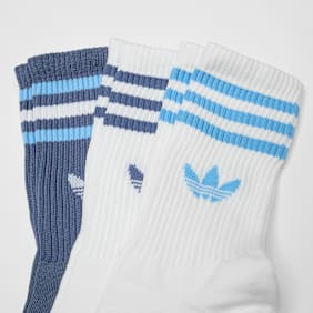 adidas Originals 3 PACK - 3S CREW S  white/lucid red/lucid blue weiß