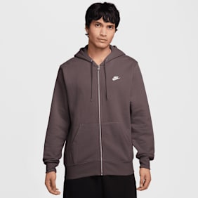 Nike Club Full-Zip Fleece Hoodie braun