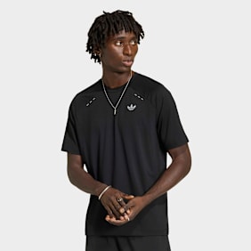 adidas Originals Tech Trefoil Essentials Polyester Tee zwart