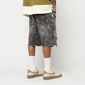 Smoke Rise Artisan Vintage Washed Denim Shorts szary