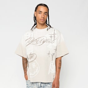 Smoke Rise Smiley Tee bege