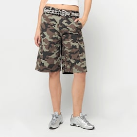 Karl Kani Signature Camo Cargo Baggy Shorts mimetico