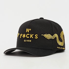 Field Grade No F*cks Given Serpent Twill Trucker zwart