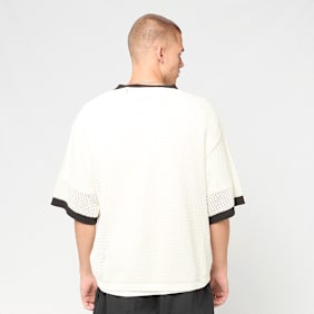 Karl Kani Cursive Varsity Crochet Boxy T-Shirt bež