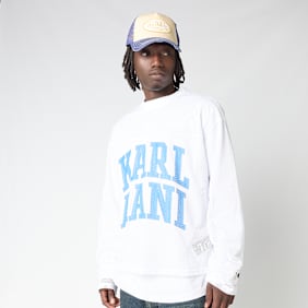 Karl Kani Stencil Mesh Boxy Longsleeve blanc