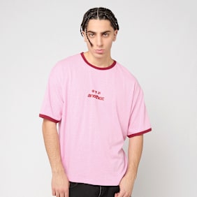 Another Cotton Lab Rave Dept. Ringer T-Shirt rosa 
