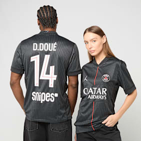 Jordan Doué / No. 14 / PSG Jordan Fourth Stadium 2025/26 blau