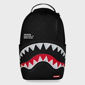 SPRAYGROUND Shark Central Black Embroidered Shark Backpack Noir