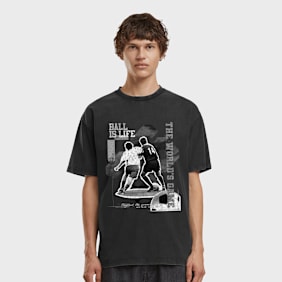Mister Tee Ball Is Life Vintage Oversize Tee czarny