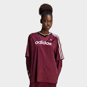 adidas Originals Lace Long-Sleeve Jersey rouge