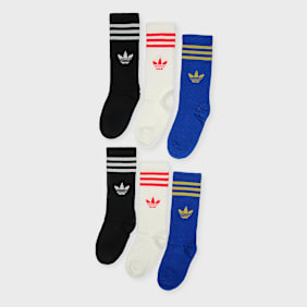 Undefined Brand 6 PACK - 3 Stripes Crew Socks višebojno