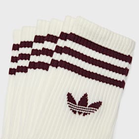 adidas Originals 3 PACK - Crew Sock 3 Streifen weiß