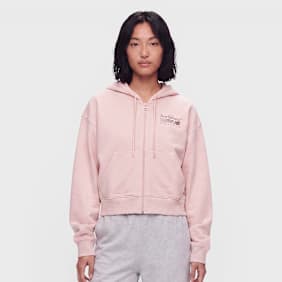 New Balance Trackside Fleece Full Zip Rose