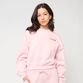 New Balance Trackside Fleece Crew różowy