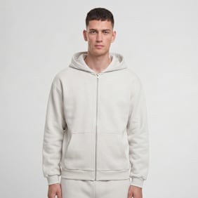 Urban Classics Fluffy Zip Hoody beige