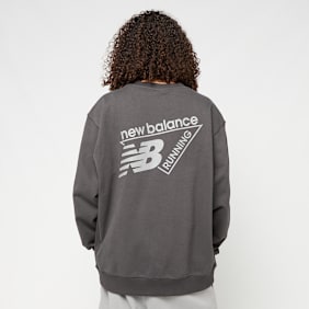 New Balance Classic Tri-Logo French Terry Crew szary