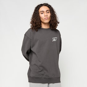 New Balance Classic Tri-Logo French Terry Crew cinzento