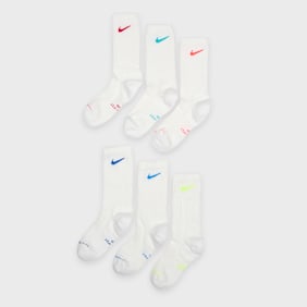 Nike   6 PACK - Everyday Elevated Crew bijela