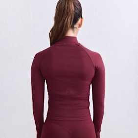 aim'n Shape Seamless Zip Jacket rojo