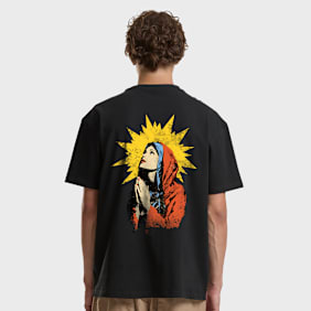 Mister Tee Vintage Mary Oversize Tee zwart