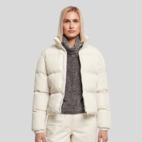 Urban Classics Ladies Short Puffer Jacket Beige