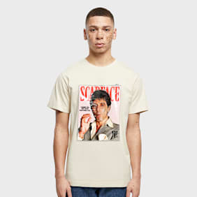 Mister Tee Scarface Magazine Cover Tee beige