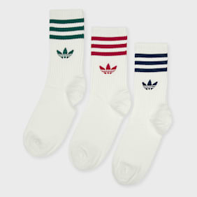 adidas Originals 3 PACK - 3 Stripes Crew branco