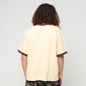 Karl Kani College 89 Regular Ringer T-Shirt beż